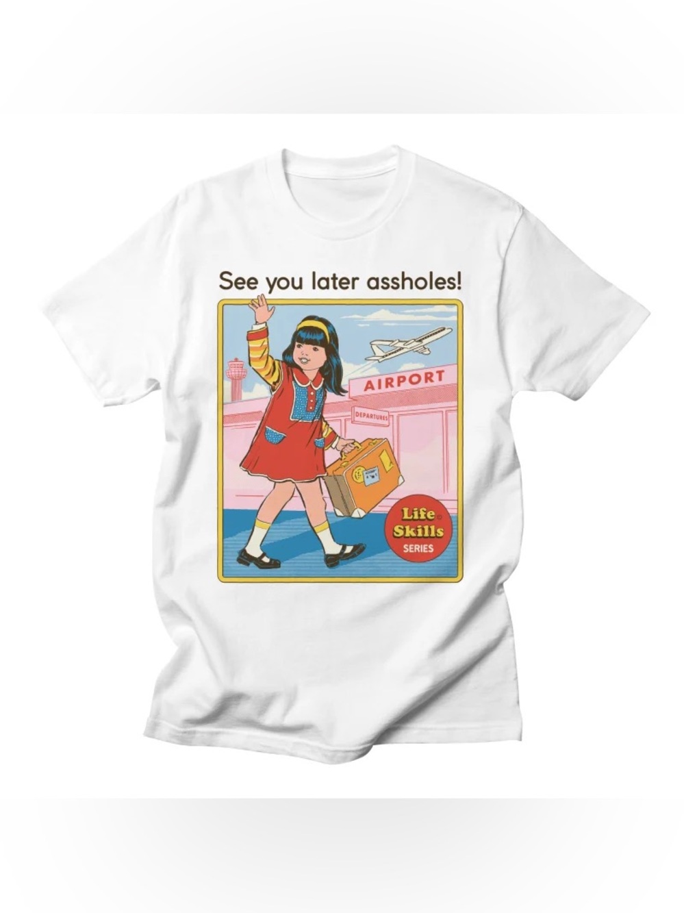 Steven Rhodes “See you Later!” Beige T-Shirt. Unisex XL
